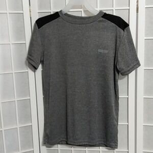 Hind Kids Boys Girls Gray Athletic T Shirt Short Sleeve Size M 10 12 Polyester‎